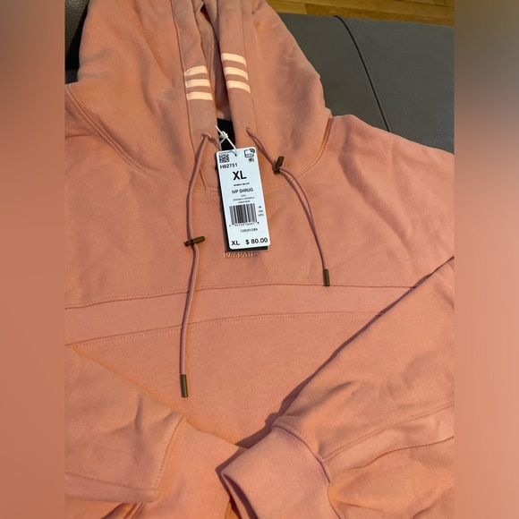 IVY PARK Tops - ADIDAS IVY PARK Shrug Coral Hoodie XL